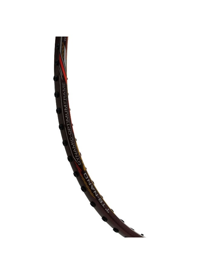 Li-Ning Super Series SS100 Carbon Graphite Badminton Strung Badminton Racket with Full Racket Cover (Maroon/White) - Image 5