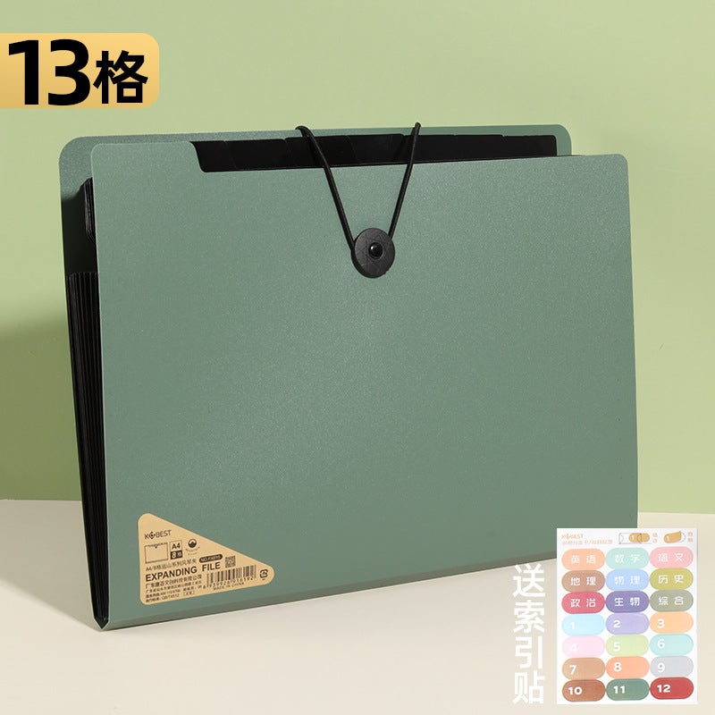 Student Test Paper Clip Organ Bag Multi-Layer Folder Office Information Kit Large Capacity Quantum Maternity Inspection Information Kit - Image 1