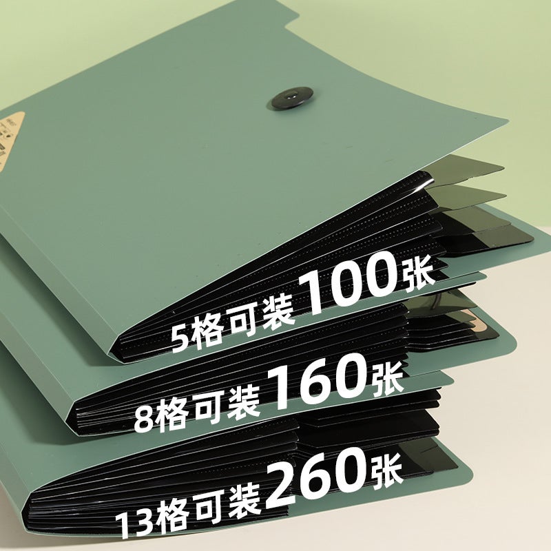 Student Test Paper Clip Organ Bag Multi-Layer Folder Office Information Kit Large Capacity Quantum Maternity Inspection Information Kit - Image 4