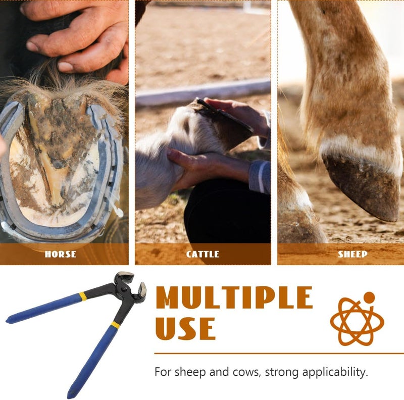 Toddmomy Metal Crafted Hoof Trimming Pliers 20cm for Horse Sheep Cattle Hoof Nippers Humanized Handle - Image 5