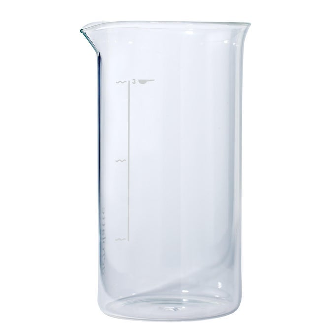 UNIVERSAL BOROSILICATE GLASS REPLACEMENT CARAFE FOR FRENCH PRESS COFFEE MAKER 3CUP 12OUNCE CAPACITY 12 OZ 350 ML