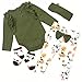 Pedolltree Reborn Dolls Clothes 24 Inches Accessories Outfits 4pcs for 22 24 Reborn Baby Girl Dolls Newborn Baby Doll Clothes - Image 4