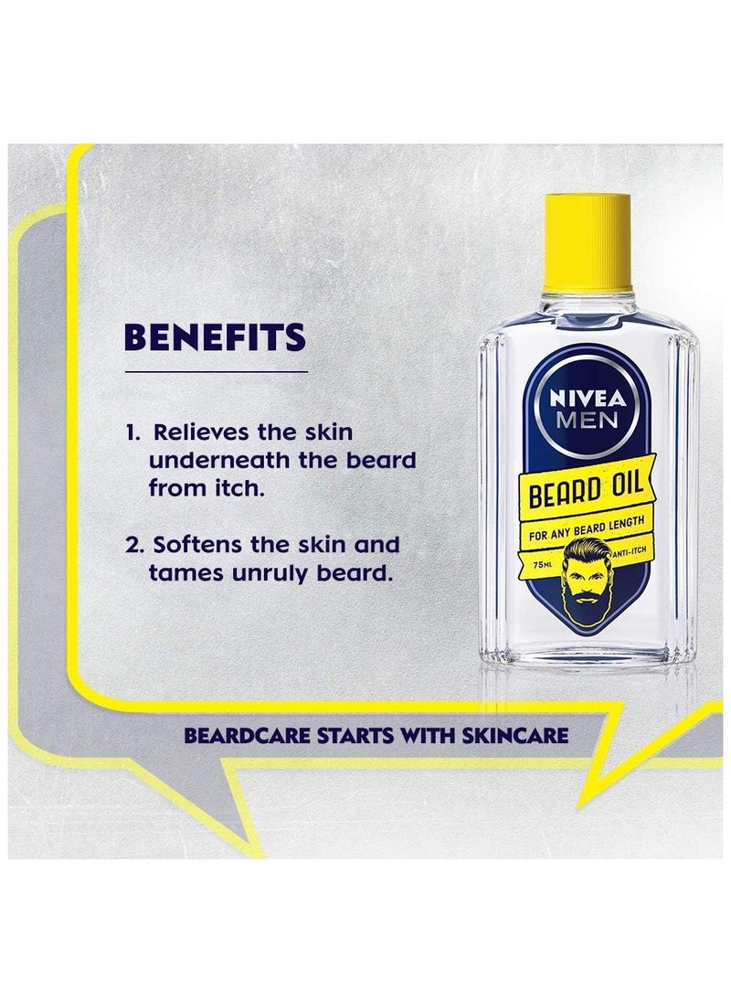 NIVEA MEN زيت اللحية للرجال من نيفيا 75 مل  - Image 3