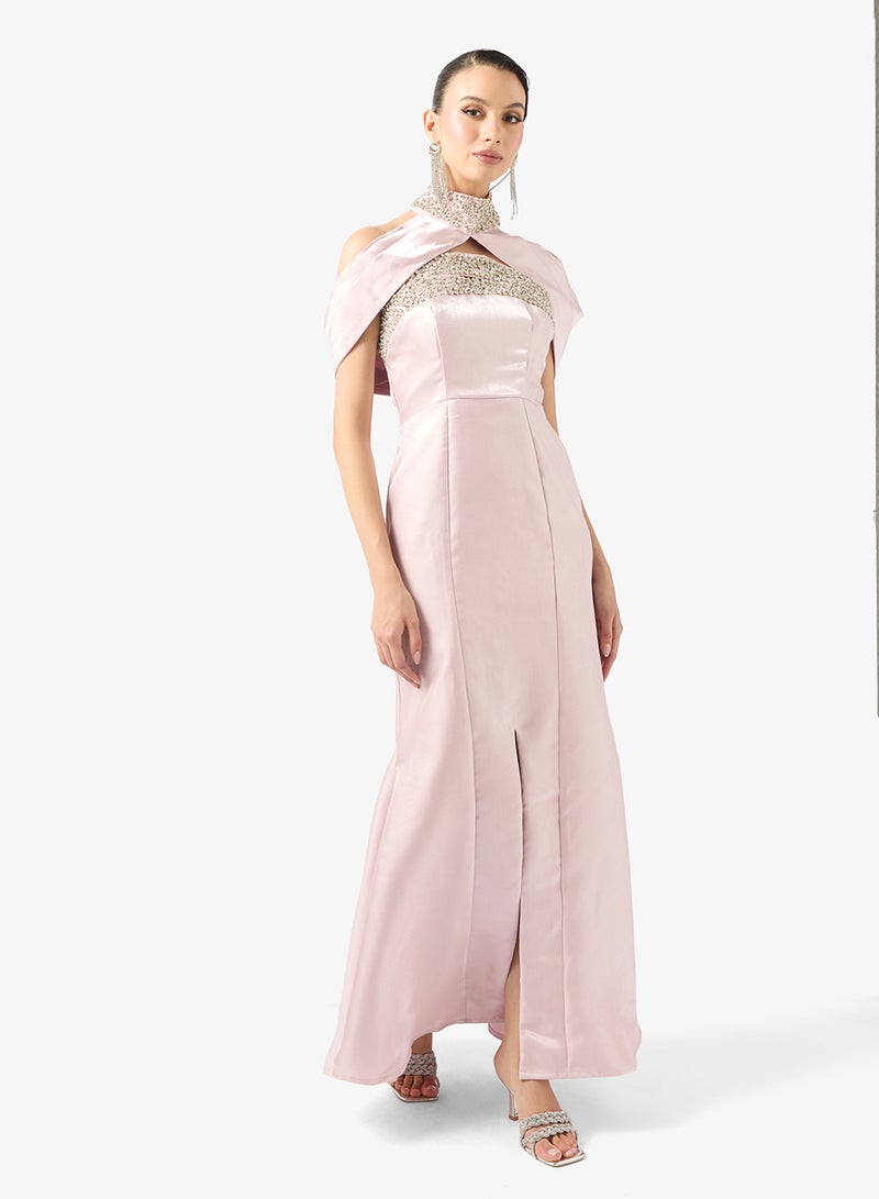 Namshi x Mermaid Cut Embellished Evening Gown - Image 5