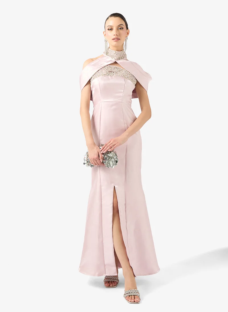 Mermaid Cut Embellished Evening Gown