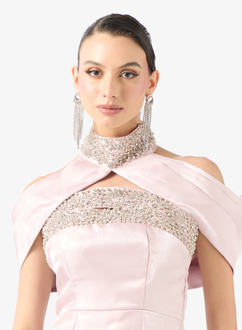 Namshi x Mermaid Cut Embellished Evening Gown - Image 3