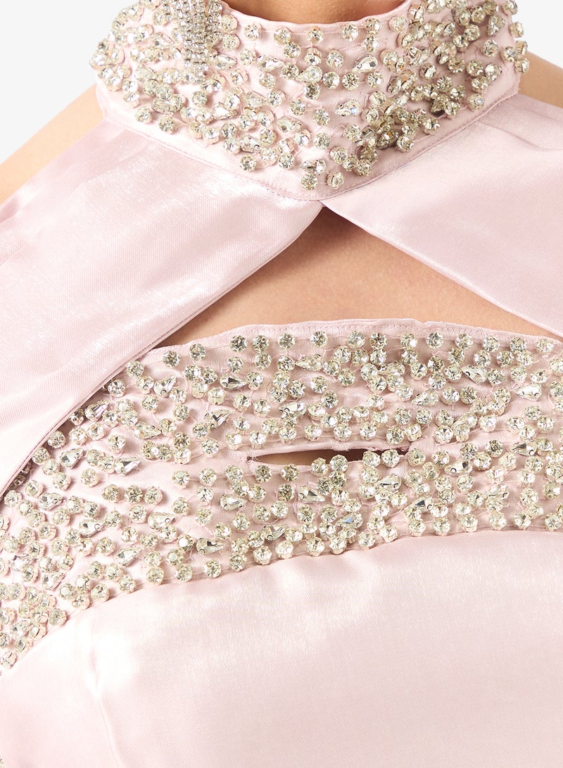 Namshi x Mermaid Cut Embellished Evening Gown - Image 4