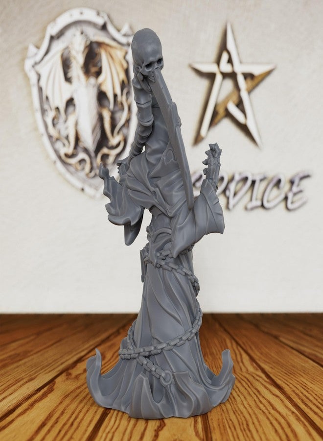 AUSPDICE 32mm Soul Reaper Miniature for DND Miniatures & Tabletop RPG Game, Unpainted Fantasy Model for TTRPG & RPG Gift-AS196 - Image 3