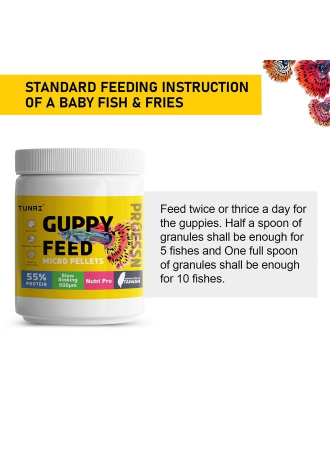 طعام سمك الجوبي من توناي يحتوي على 55% بروتين | 40 جرام | 600 ميكرون - حبيبات دقيقة عائمة | تعزيز لون الذيل المضمون لأسماك الجوبي، تركيبة تايوانية - Image 5