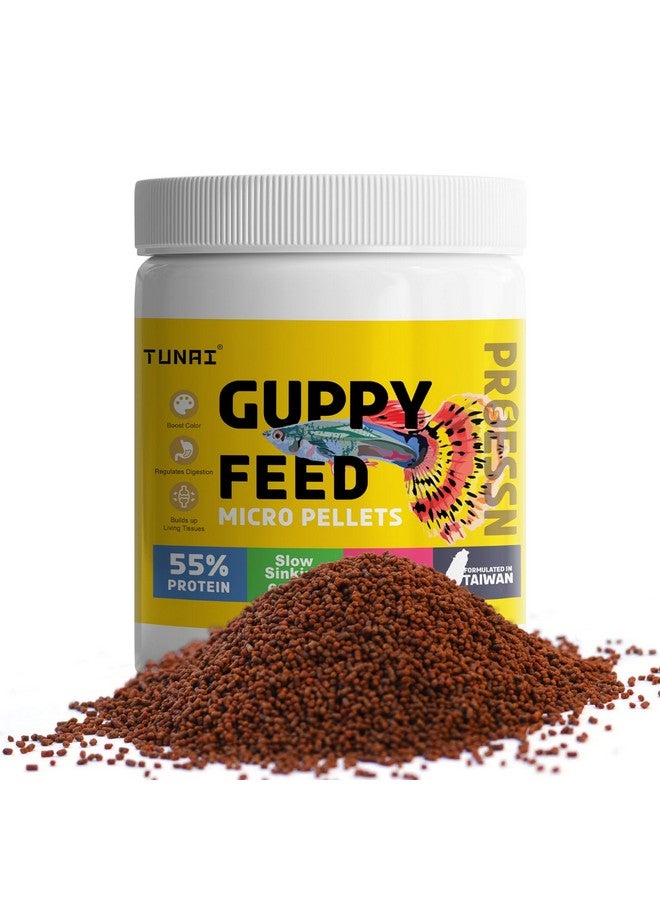 طعام سمك الجوبي من توناي يحتوي على 55% بروتين | 40 جرام | 600 ميكرون - حبيبات دقيقة عائمة | تعزيز لون الذيل المضمون لأسماك الجوبي، تركيبة تايوانية - Image 1