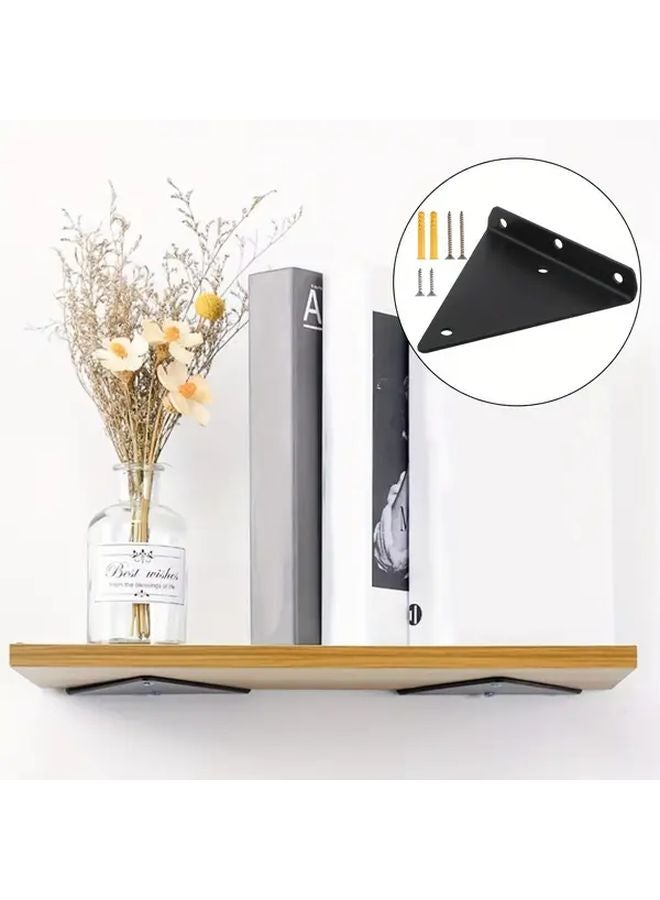Heavy Duty Floating Shelf Brackets 8 Pack 14 5x13 Cm Metal Mounting Hardware - Image 3