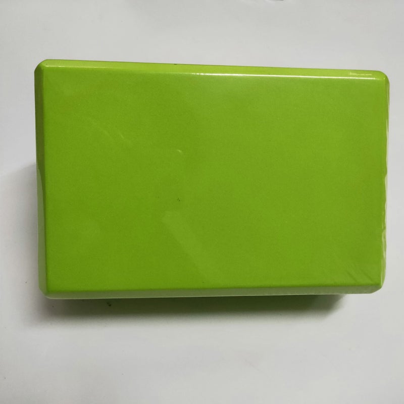 Generic EVA yoga brick 3*6*9 standard EVA high density fitness auxiliary yoga brick factory outlet 120g green