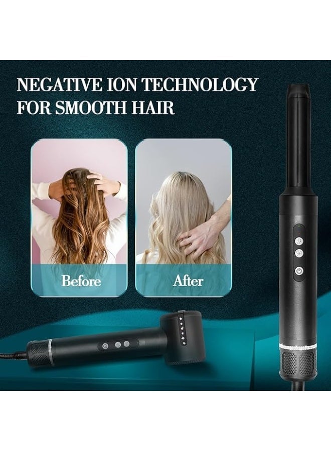 Macon Hair Dryer & Styling Set ,7 Interchangeable Attachments, Blow Dryer Brush, Straightening Comb, Curling Wand for Complete Salon Finish at Home - Image 3