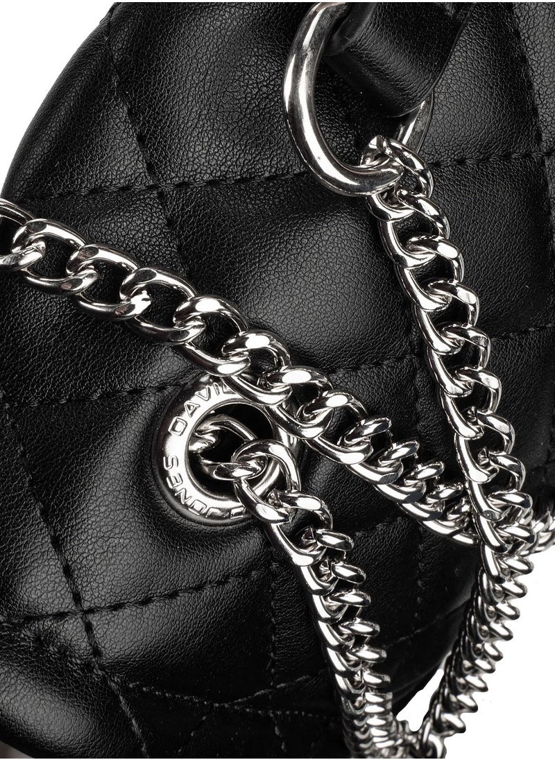 David Jones - DAVID JONES Small Cross body Cellphone Bag,Quilted PU Leather Cross body Shoulder Handbags Wallet for Women with Chain Strap - Image 1