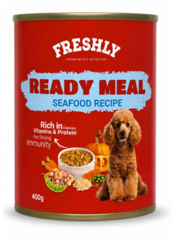 Freshly Meal Can Food For Dog seafood Soup 400 GM Pack of 6