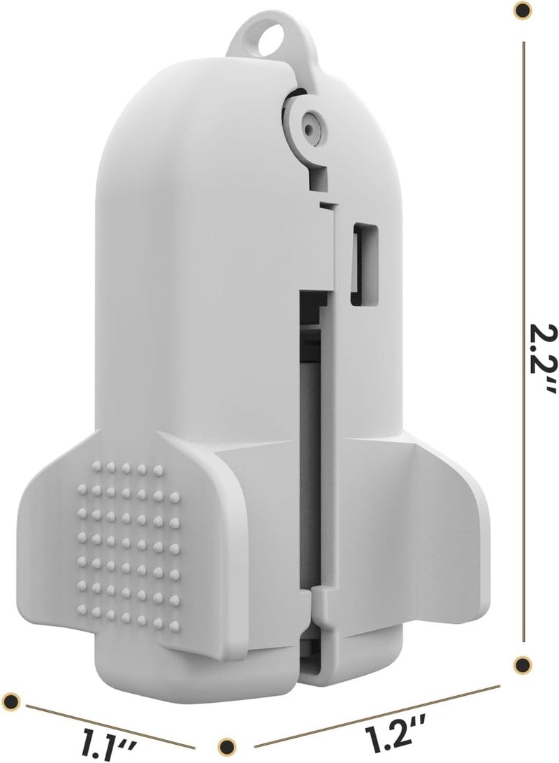 Suntown 2 Pcs Rolling Slide Clip for Vacuum Storage Bags, Airtight Vacuum Seal Clips Plastic Clamps, Slide Seal Accessories for Space Saver Bags, Plastic Heavy Seal Grip, Air Tight Seal - Image 2