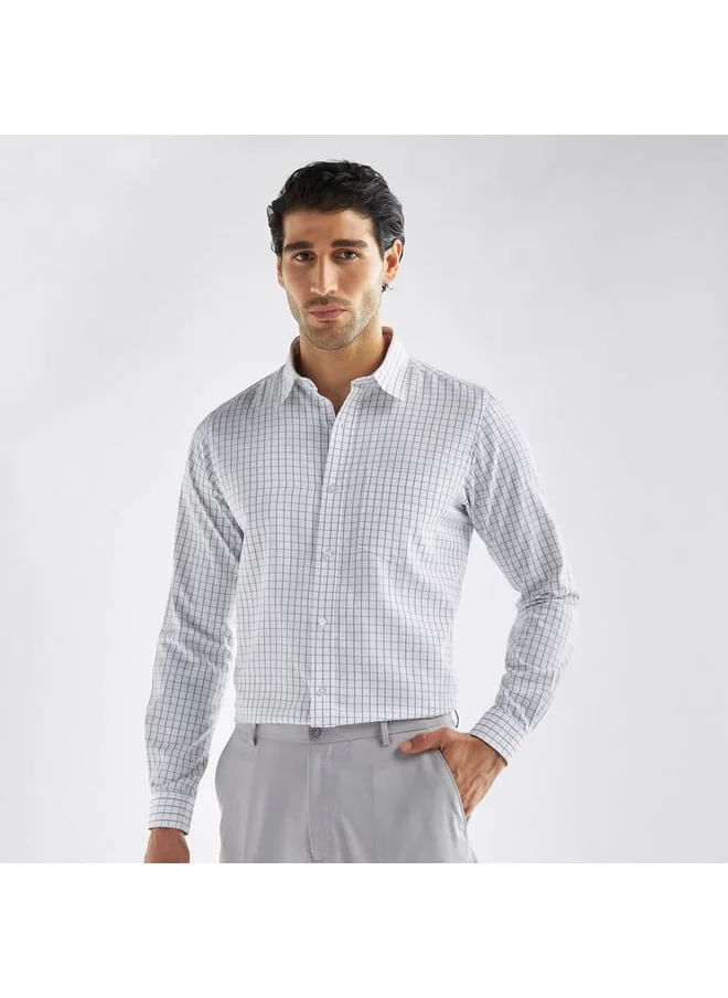 FAV Regular Fit Checked Shirt with Long Sleeves