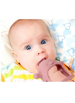 Arabest Silicone Baby Teether Toy for Infants 3+ Months, BPA Free Anti-Drop Silicone Mitten Teething Toy for Soothing Sore Gums Yellow  - Image 5