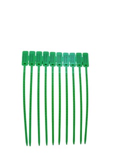 Calcine Calcine 10 inches Pack of 100 Security Plastic Cable Seal Adjustable SelfLocking Cable Ties Tags Wire Padlock for Cargo Container Seal Lock  - Image 2