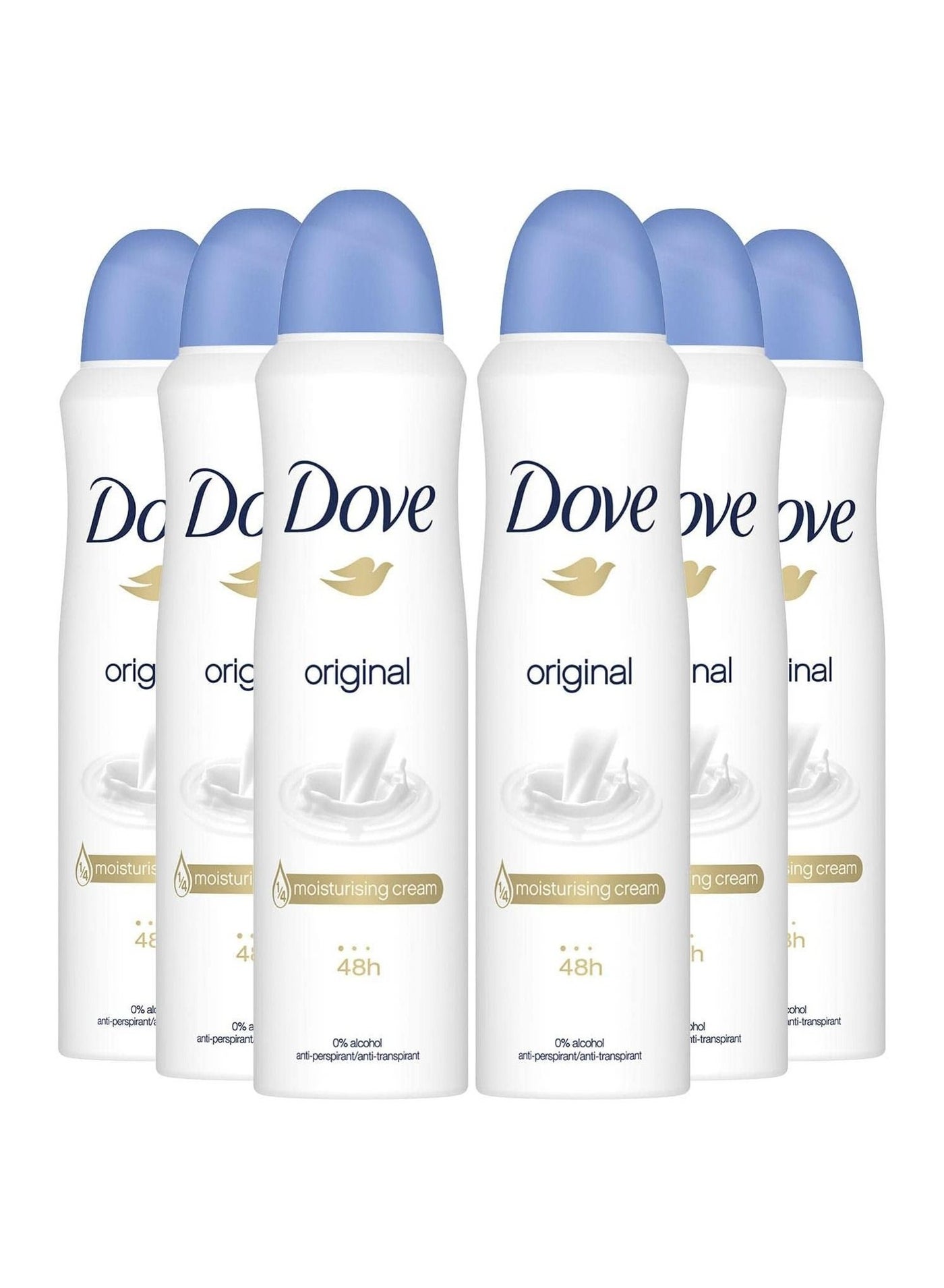 Dove Go Fresh Cucumber Spray Anti-Perspirant Deodorant 250ml Pack of 6