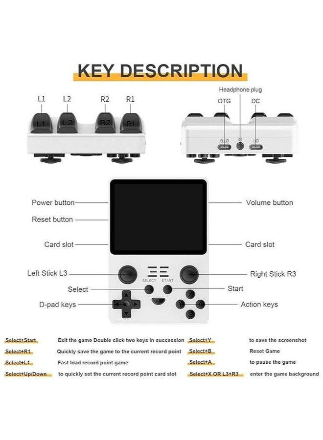 RGB20S Handheld Arcade Game Console, 3.5 IPS Console with 16G Card and 15000 Games, Open Source Player, Gift for Children Adults - Image 3