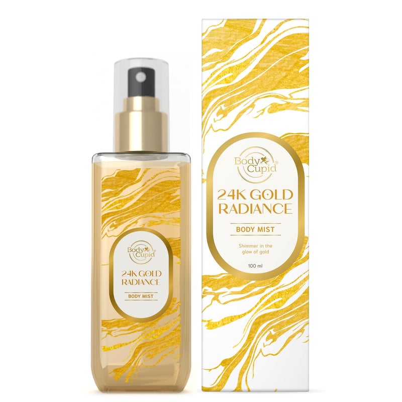 Body Cupid 24K Gold Radiance Body Mist | Luxurious Golden Fragrance | Shimmering Glow | 100 ml - Image 5