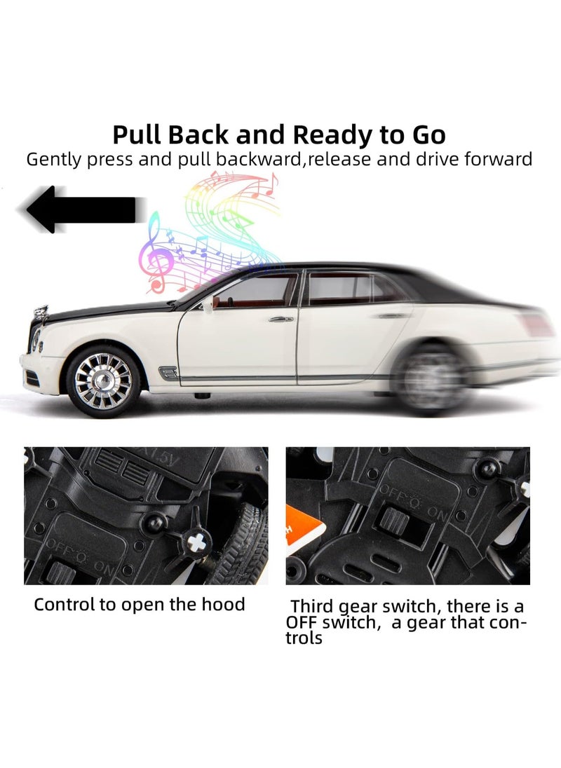 General - Bentley Mulsanne alloy car model for 1:24 scale  pull back car toys with 6 door openings  lights and sounds  toys for boys  gifts for kids adults - Image 1
