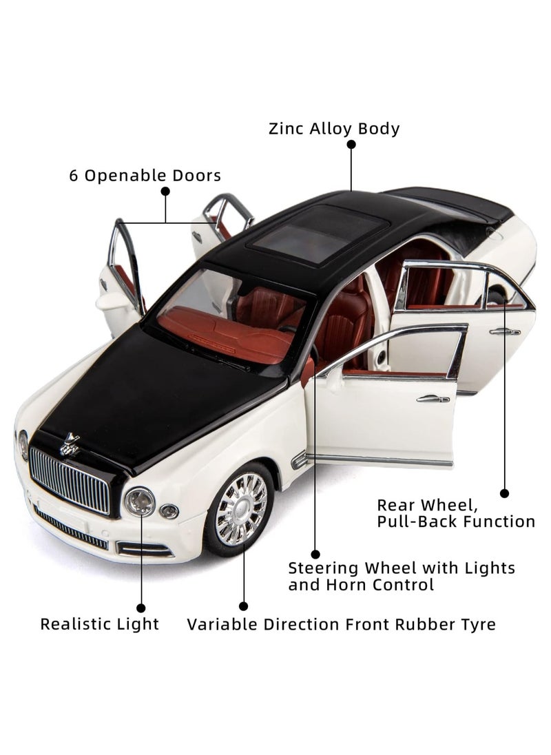 General - Bentley Mulsanne alloy car model for 1:24 scale  pull back car toys with 6 door openings  lights and sounds  toys for boys  gifts for kids adults - Image 1