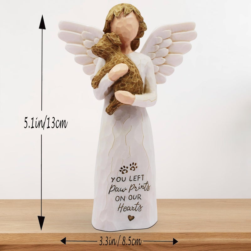 BORLESTA Dog Memorial Gifts for Loss of Dog Sympathy Gift - Pet Memorial Gifts for Dogs, Dogs Mom Gifts for Women, Friendship, Golden Retriever Gifts, Sculpted Hand-Painted Figure - Image 4