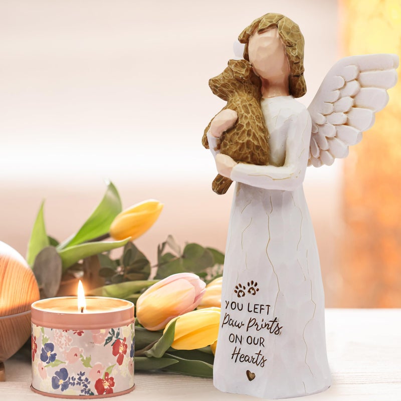 BORLESTA Dog Memorial Gifts for Loss of Dog Sympathy Gift - Pet Memorial Gifts for Dogs, Dogs Mom Gifts for Women, Friendship, Golden Retriever Gifts, Sculpted Hand-Painted Figure - Image 5