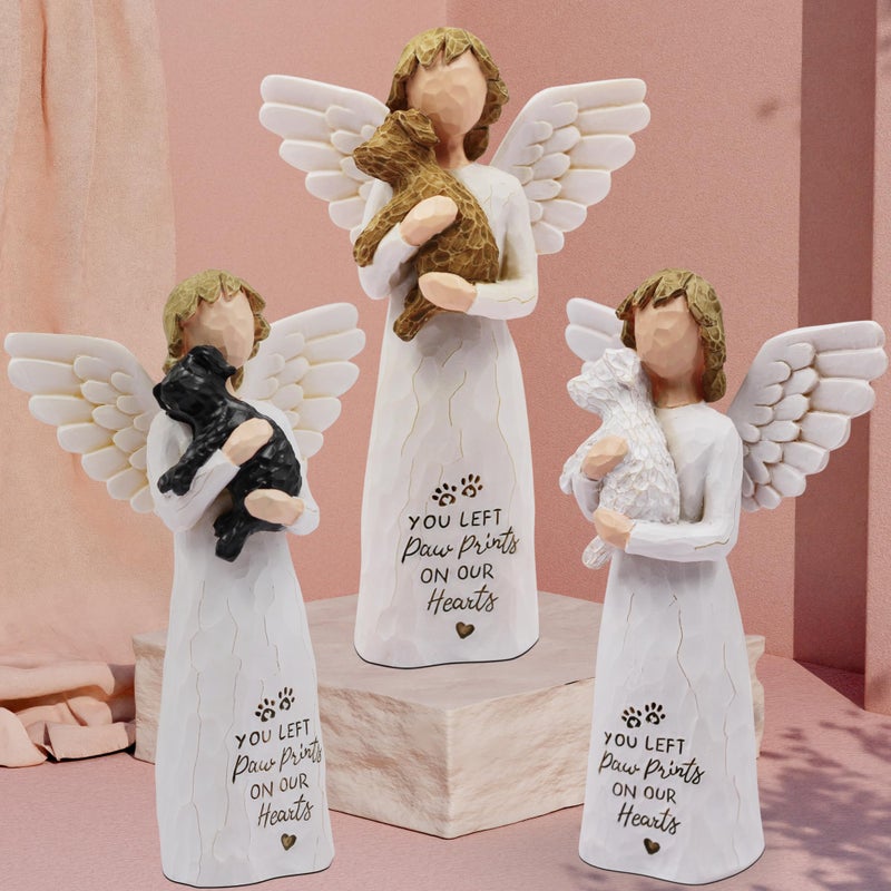 BORLESTA Dog Memorial Gifts for Loss of Dog Sympathy Gift - Pet Memorial Gifts for Dogs, Dogs Mom Gifts for Women, Friendship, Golden Retriever Gifts, Sculpted Hand-Painted Figure - Image 2