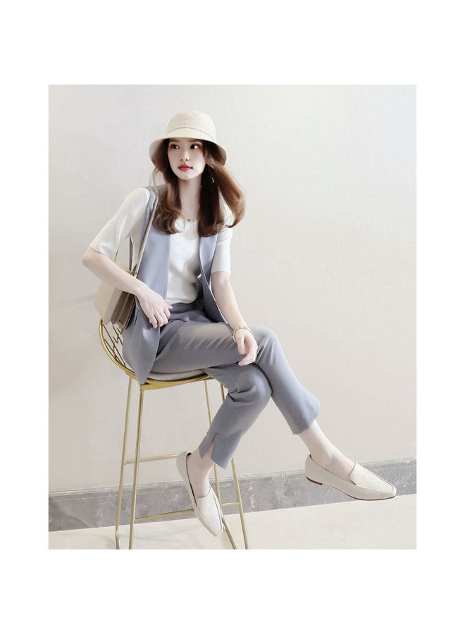 Summer Sleeveless Vest Jacket & Slim-fit Trousers - Image 4