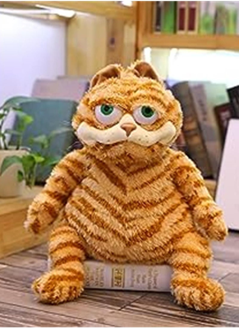 Generic - Fat Orange Plush Cat Stuffed Animals Toy,Lifelike Yellow Tabby Cat Kitty Toy for Boys and Girls Children Birthday Gift,11.8/17.7 Inches - Image 1