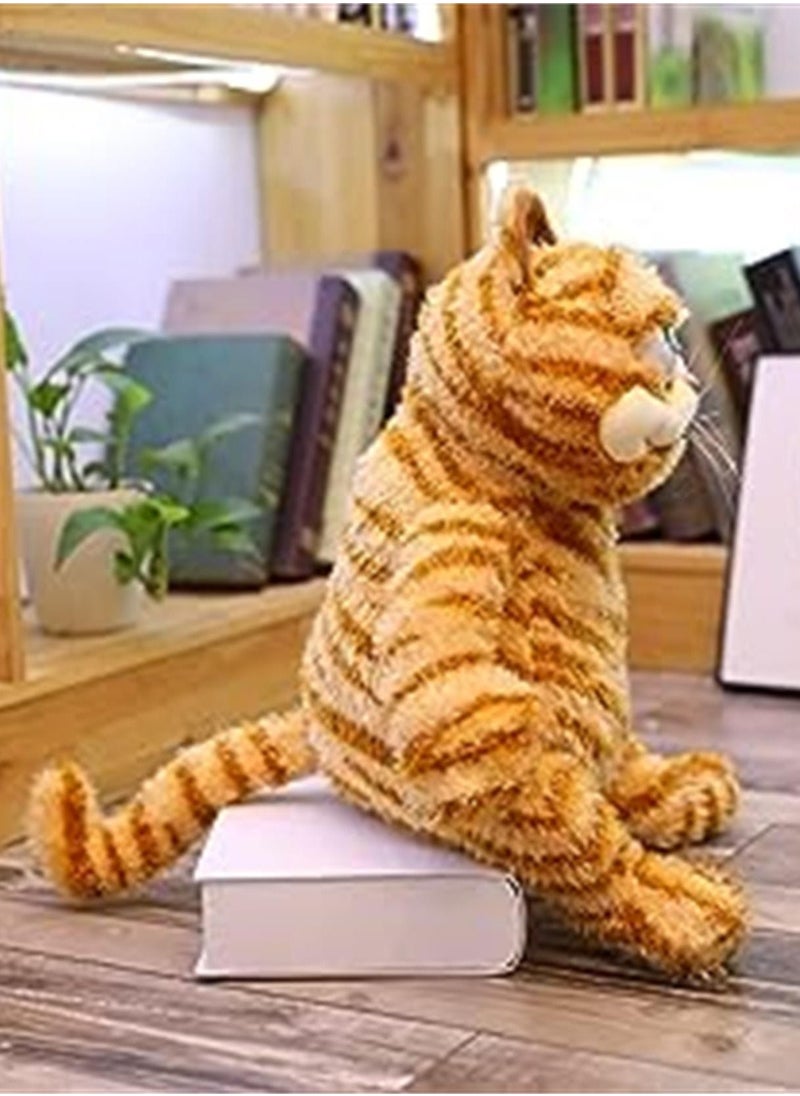 Generic - Fat Orange Plush Cat Stuffed Animals Toy,Lifelike Yellow Tabby Cat Kitty Toy for Boys and Girls Children Birthday Gift,11.8/17.7 Inches - Image 1
