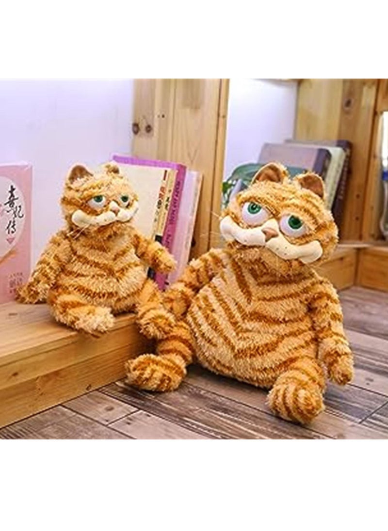 Generic - Fat Orange Plush Cat Stuffed Animals Toy,Lifelike Yellow Tabby Cat Kitty Toy for Boys and Girls Children Birthday Gift,11.8/17.7 Inches - Image 1