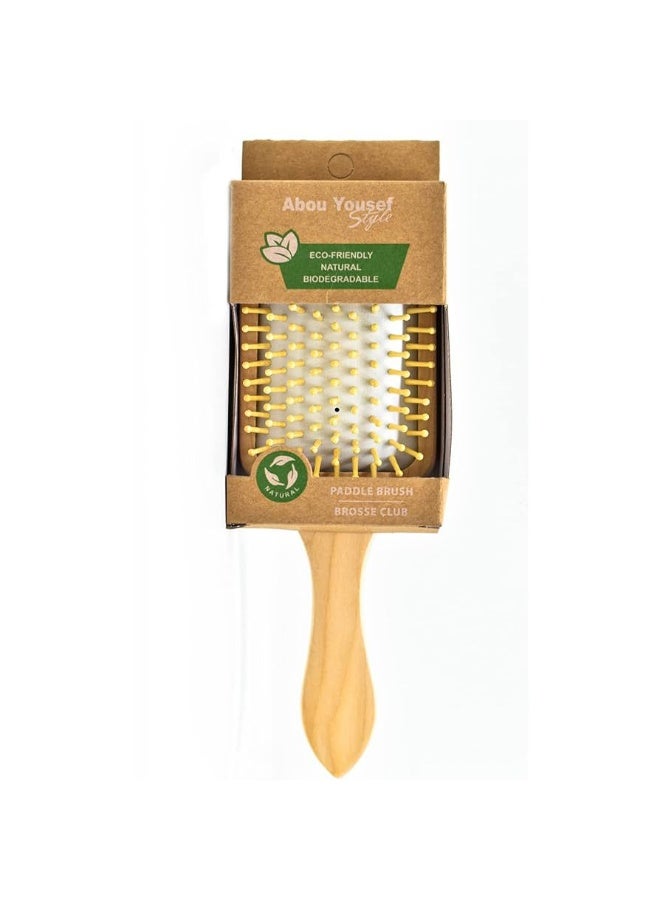 Abou Yousef Style Natural Wooden hair paddle brush