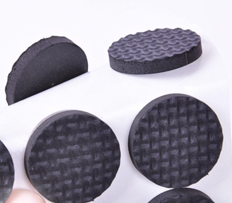 Furniture Desk Leg Foot Mat - 48Pcs Non-Slip Rubber Feet Mat Pads Furniture Floor Protectors Non Skid Furniture Pad Floor Protectors for Fix in Place Furniture (Round) - Image 2