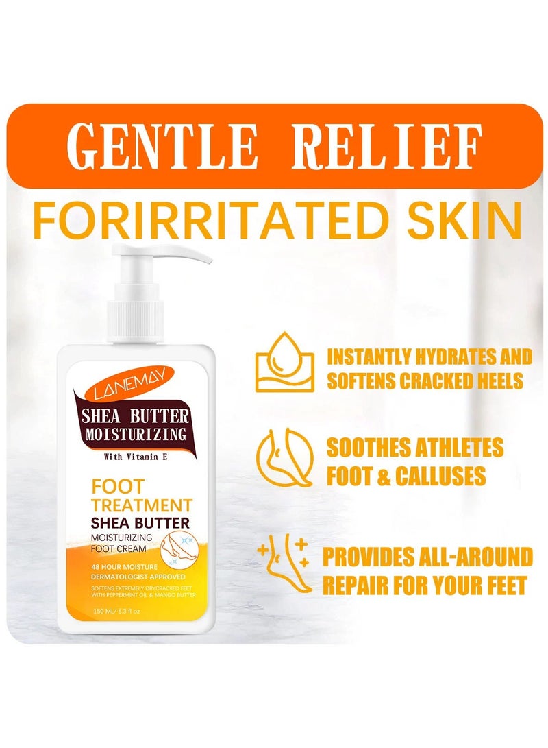 LANEMAY Shea Butter Vaseline Body Lotion Deep Moisturizing Hydrating Repairing Dry Skin Care Winter Body Hand Foot Cream - Image 2