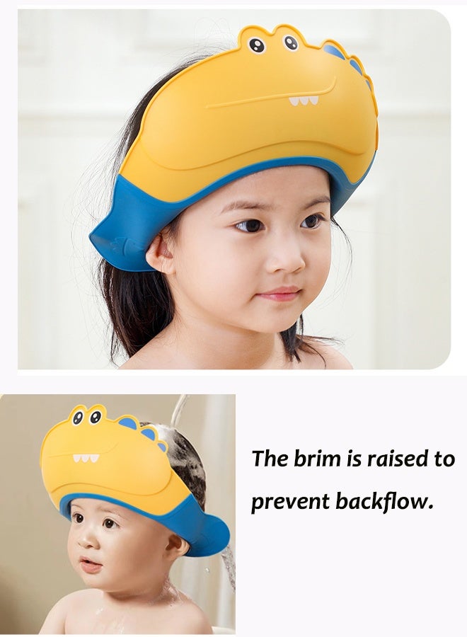 Aissiora Adjustable Baby Shower Cap Soft Protective Ear Protection Shampoo Cap for Children Toddler Bathing Daily Use - Image 5