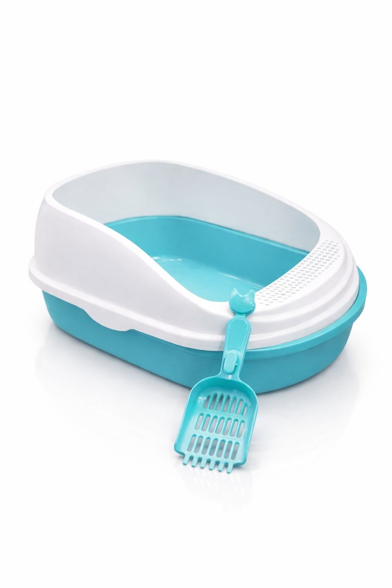 vsell24 Cat Litter Box with Scoop – Deep, Easy-Clean Tray– 56×39×26cm - Image 3