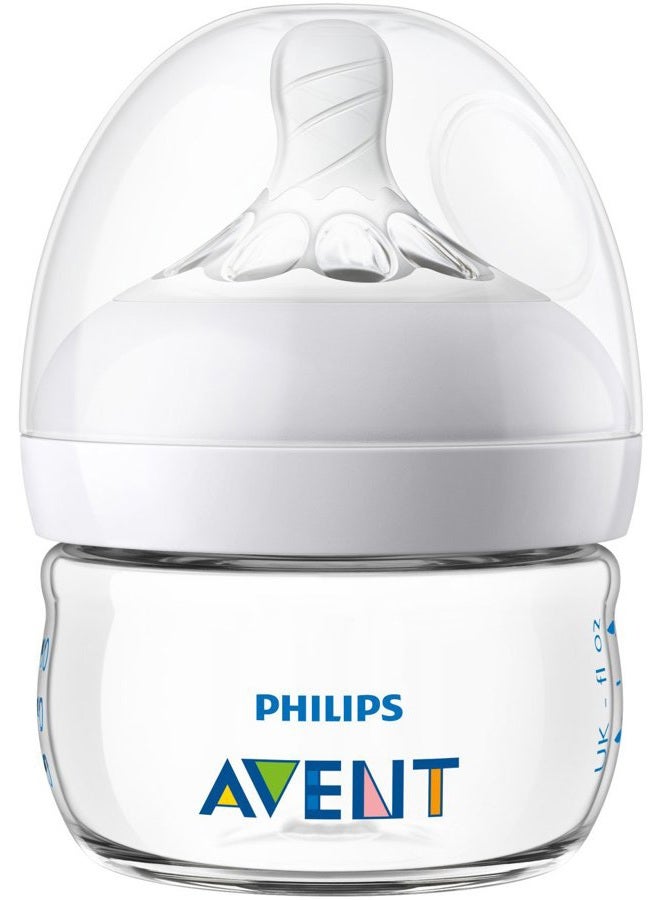 Avent Philips Avent Natural Baby Bottles, with First Flow Nipple, 2OZ/60ML, 2 Pack, SCF019/25 - Image 4