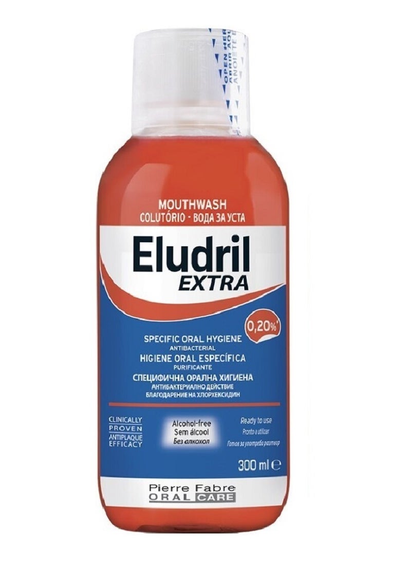 Eludril Extra Mouthwash 300ml - Image 1