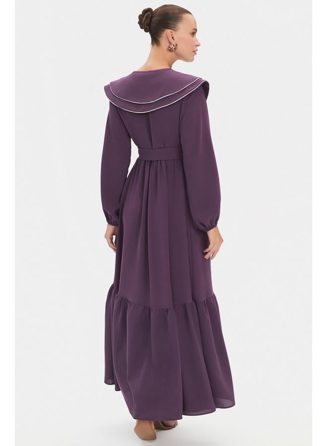 جون فستان ماكسي بياقة - Image 5