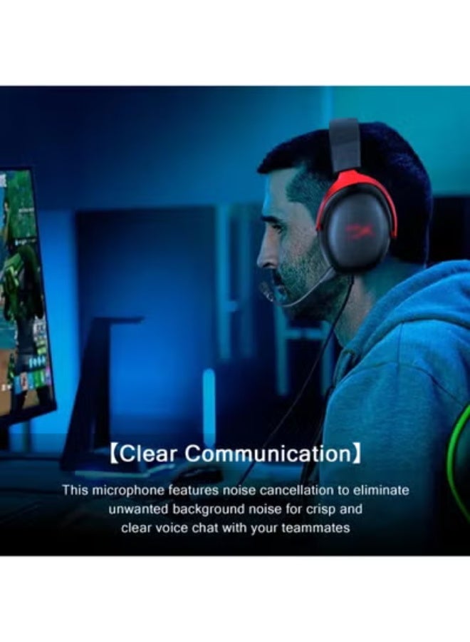بديل ميكروفون مُحسّن يناسب سماعات الرأس السلكية/اللاسلكية للألعاب HyperX Cloud III، ميكروفون احتياطي قابل للفصل لإلغاء الضوضاء للدردشة الصوتية للألعاب Crystal - Image 4