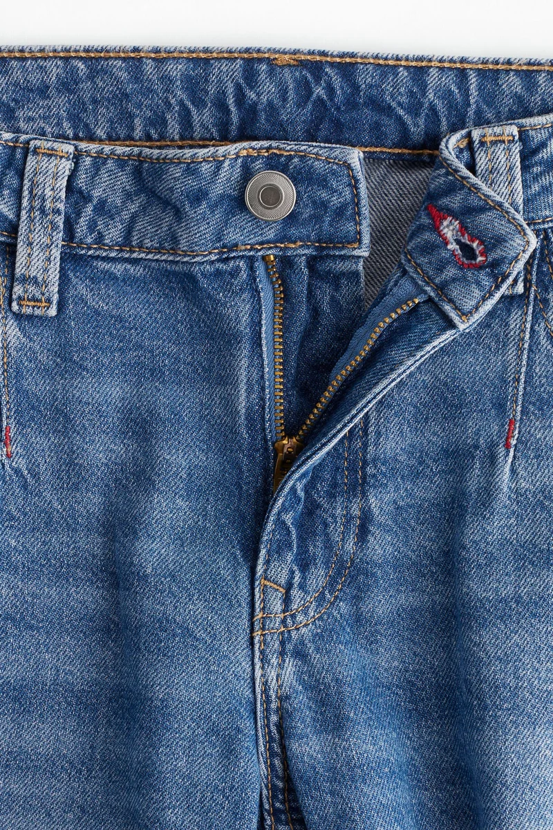 اتش اند ام جينز واسع بخصر عادي