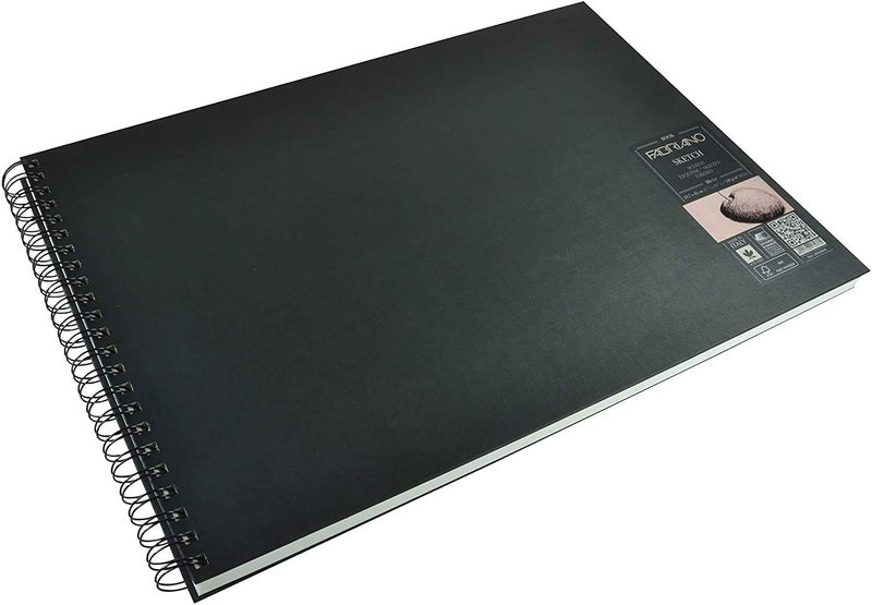 Fabriano Spiral Sketchbook Pad, 160 GSM, 60 Sheets. Landscape, Spiral Bound, Size 29.7 cm x 42 cm| Ideal for drawing, sketching, Mandala, Charcoal, graphite, pastel, and pen - Image 2