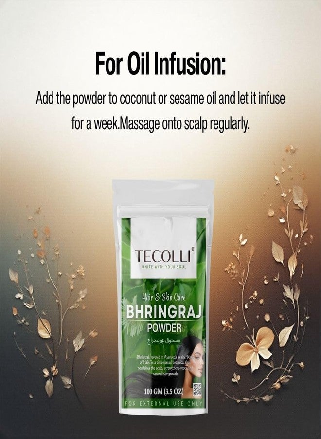 TECOLLI Pure Bhringraj Powder -100 Gram for Hair Care - Image 4