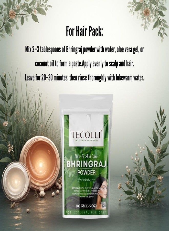 TECOLLI Pure Bhringraj Powder -100 Gram for Hair Care - Image 3