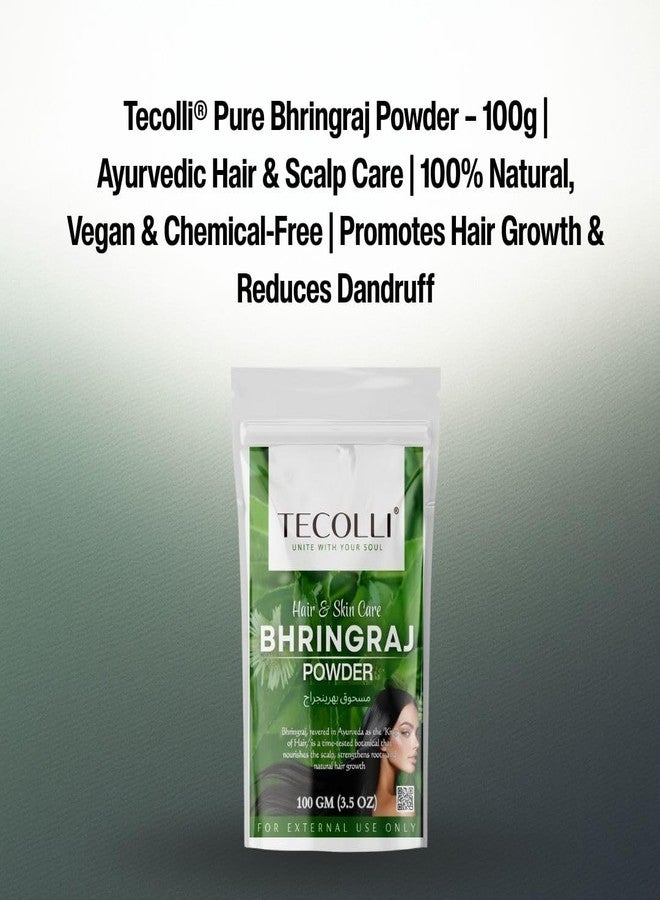TECOLLI Pure Bhringraj Powder -100 Gram for Hair Care - Image 2