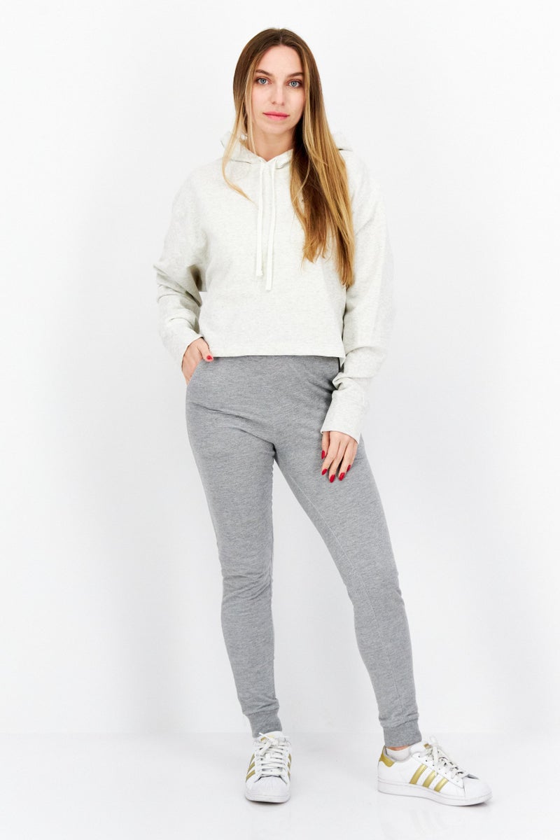 New Balance Women Sportswear Fit Brand Logo Training Hoodies, Grey - Image 2